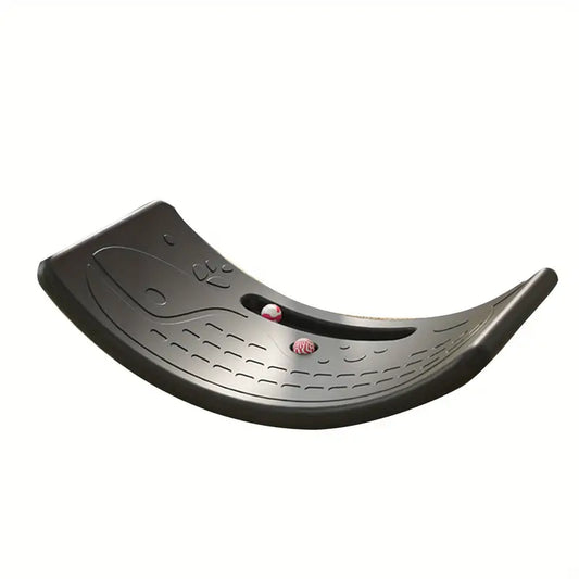 Black Durable Plastic Rocker Board Wobble Balance Trainer
