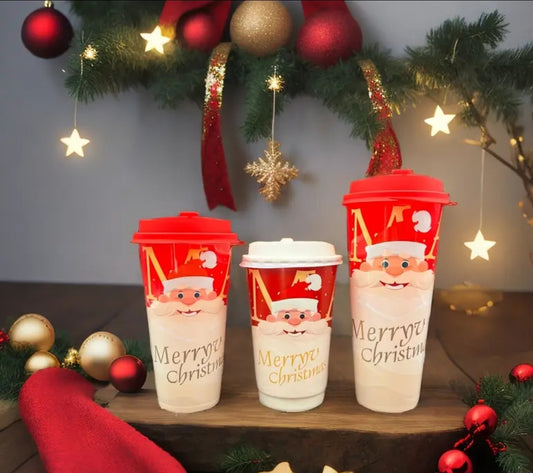 22oz Christmas coffee cup