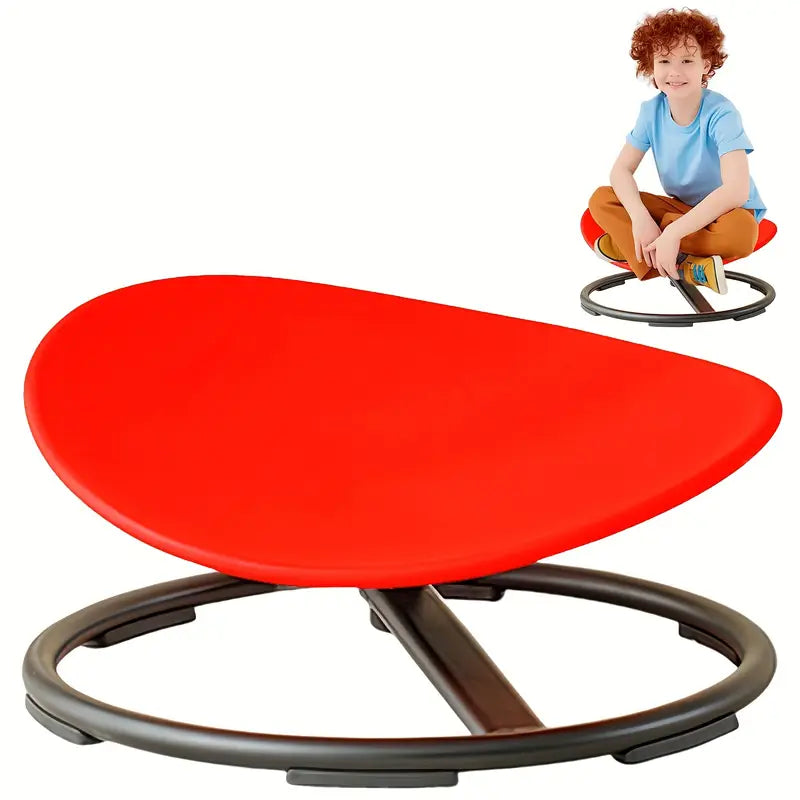 Sensory Rotating Chair, Autistic Kids 3+ Sensory Swivel Spinning Chair